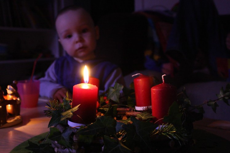 Adventkranz binden