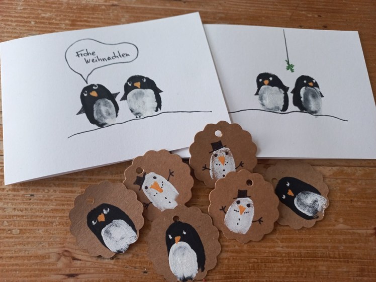 Tür 18: Weihnachtskarten und Geschenkanhänger –&nbsp;kinderleicht